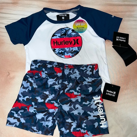 NWT HURLEY BOY’S DRI-FIT SET W/ BOARDSHORTS SZ 12 months [F-40] - Picture 4 of 9